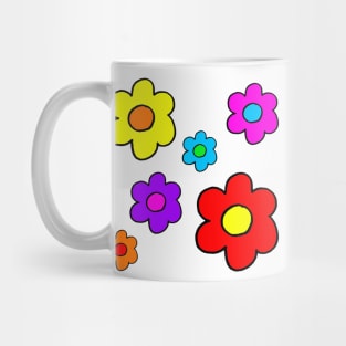 Pop Flower White Mug